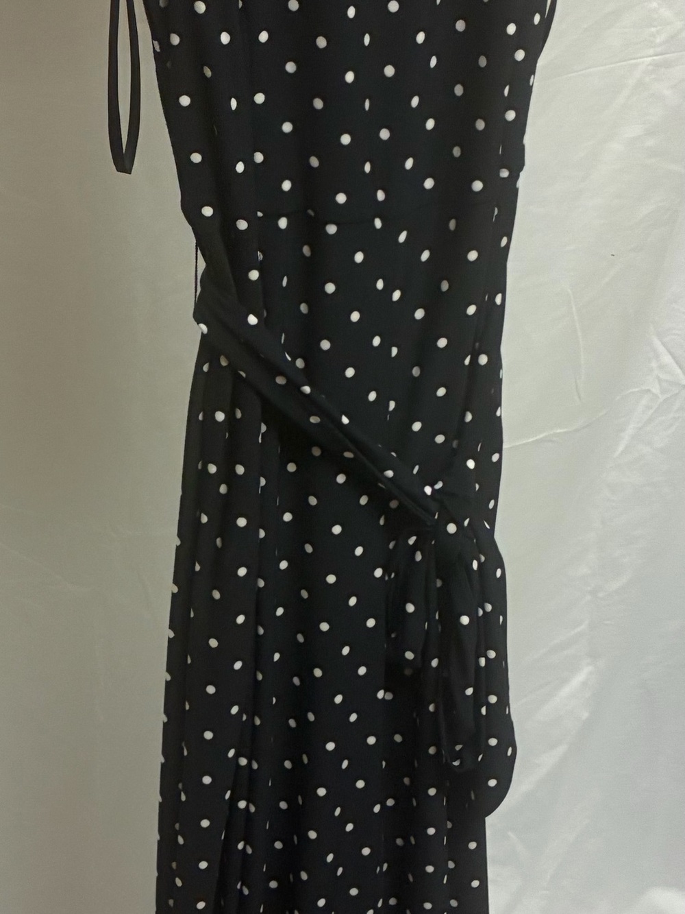 Lauren Ralph Lauren Black with White Polka Dot Maxi Wide-leg Pants Knit Jumper